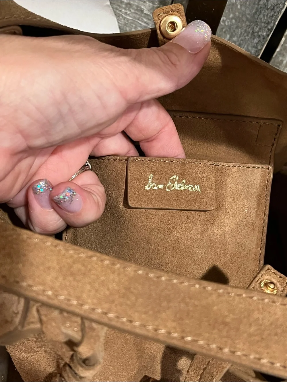 Sam Edelman Sylvia Whipstitch Mini Bucket Bag NWT!